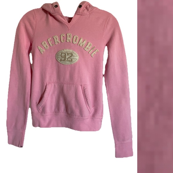 ABERCROMBIE Kids VINTAGE Y2K Pullover HOODIE Sweatshirt JACKET Size Large - Picture 1 of 9